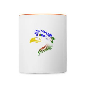 Batwa - Mug contrasté - blanc/orange - Devant