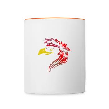 Bermudes - Mug contrasté - blanc/orange - Devant