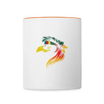Cameroun - Mug contrasté - blanc/orange - Devant