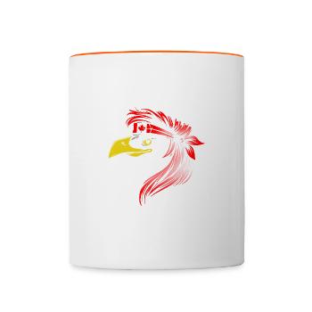 Canada - Mug contrasté - blanc/orange - Devant