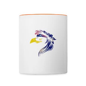 Anguilla - Mug contrasté - blanc/orange - Devant