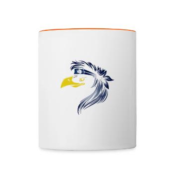 Antarktis - Tasse zweifarbig - Weiß/Orange - Vorne