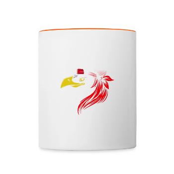 Bahreïn - Mug contrasté - blanc/orange - Devant
