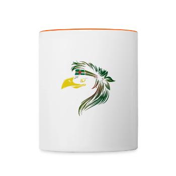 Dominique - Mug contrasté - blanc/orange - Devant