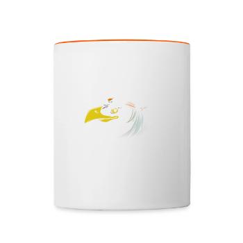 Cyprus - Contrasting Mug - white/orange - Front