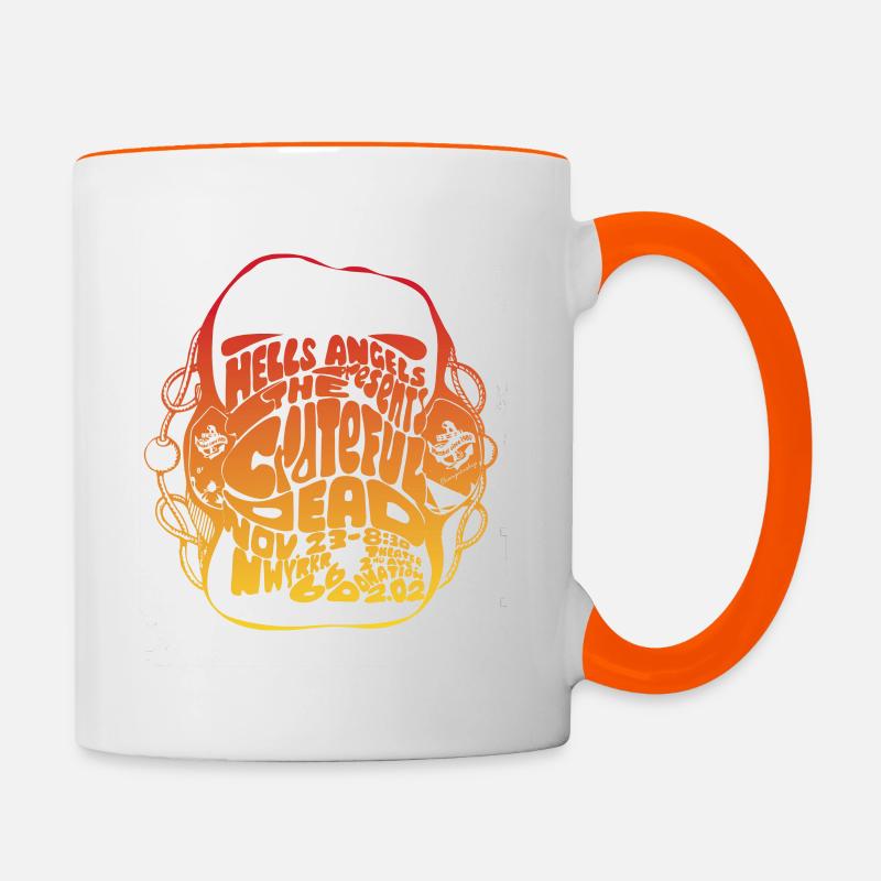 retro, hawaii summer - Mug contrasté - blanc/orange
