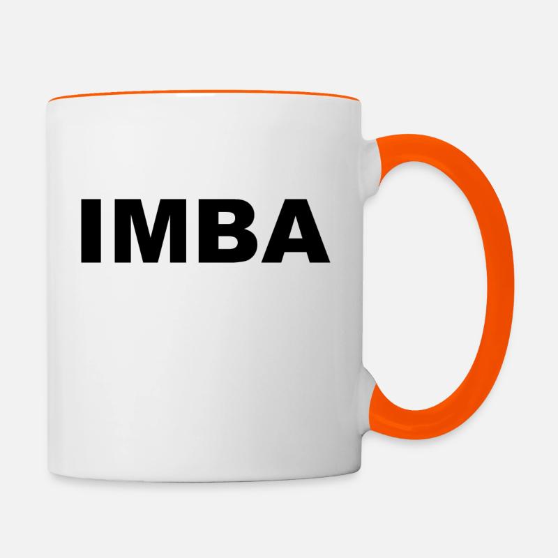 IMBA BLANC - Mug contrasté - blanc/orange