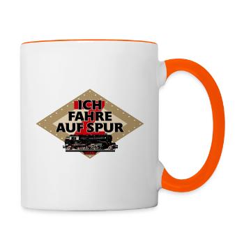 Märklin Ich Fahre Auf Spur Z - Tasse zweifarbig - Weiß/Orange - Rechts