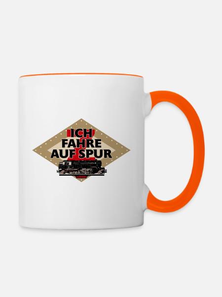 Märklin Ich Fahre Auf Spur Z - Tasse zweifarbig - Weiß/Orange