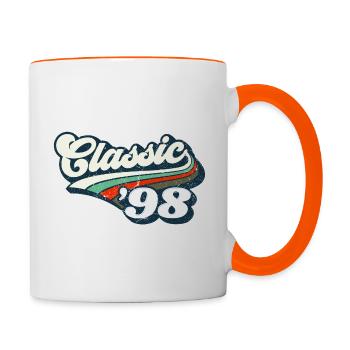 Classique '98 - Mug contrasté - blanc/orange - Droite