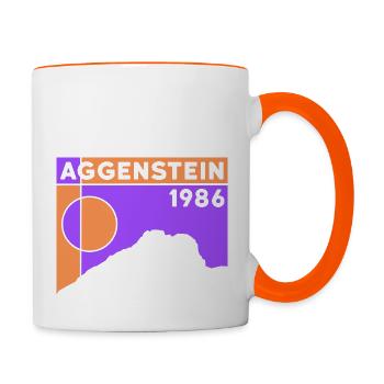 Aggenstein Summit Tour Grän Randonnée avec des enfants - Mug contrasté - blanc/orange - Droite