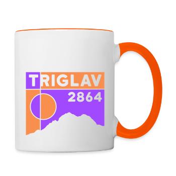 Triglav Triglau Hiking Ascent Kranjska Gora - Contrasting Mug - white/orange - Right
