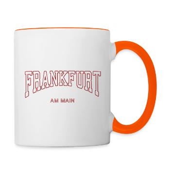 Frankfurt am Main - Tasse zweifarbig - Weiß/Orange - Rechts