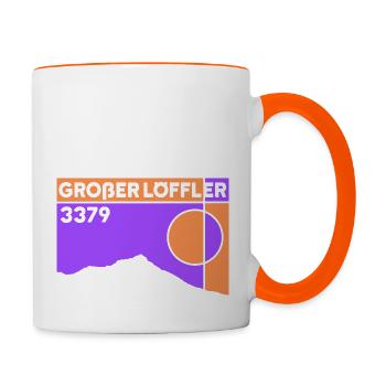 Großer Löffler High Tour, Arête Nord, Ski de randonnée, Randonnée - Mug contrasté - blanc/orange - Droite