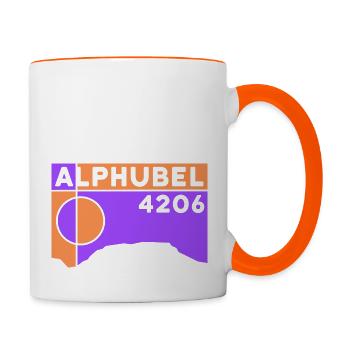 Alphubel Saas Fee Mountain Tour Mountain Guide Ascent - Contrasting Mug - white/orange - Right