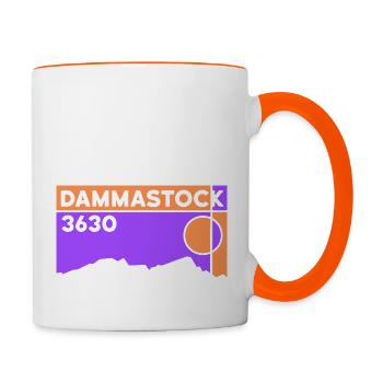 Dammastock Ascent Normal Way Glacier Souvenir - Contrasting Mug - white/orange - Right