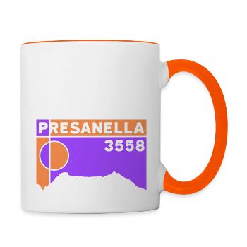 Cima Presanella Trentino Gletscher Hochtour Berg - Tasse zweifarbig - Weiß/Orange - Rechts