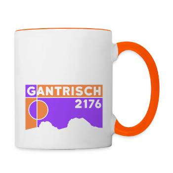 Gantrisch Mountain Climbing Hiking Bernese Oberland - Contrasting Mug - white/orange - Right