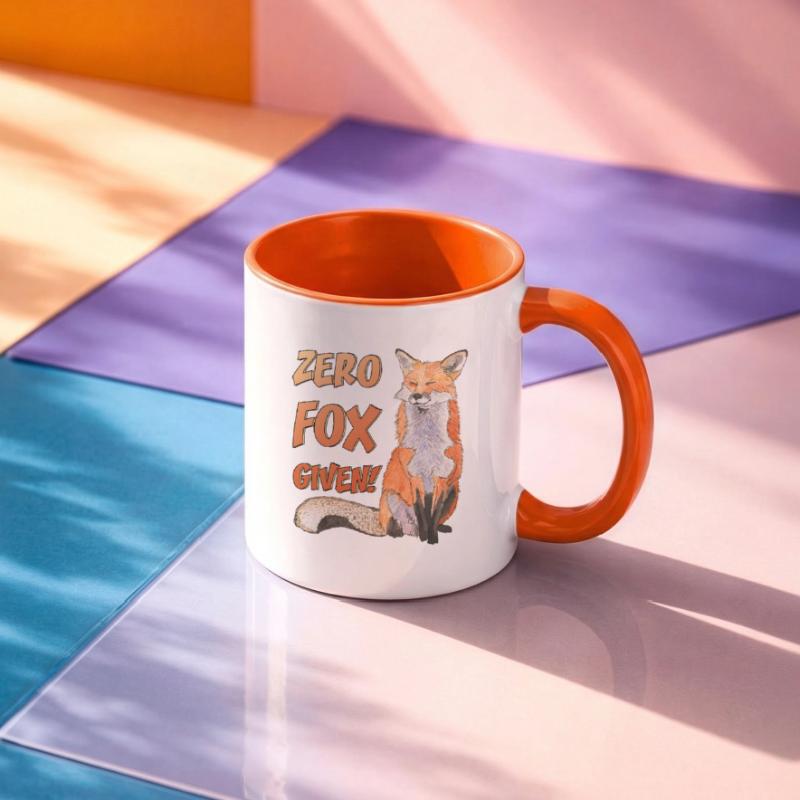 Zero Fox given No Fox given cute fox Contrasting Mug