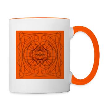 Orange - Contrasting Mug - white/orange - Right