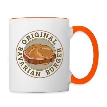 Leberkäse Semmel Leberkässemmel - Contrasting Mug - white/orange - Right