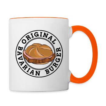 Leberkäse Semmel Leberkässemmel - Contrasting Mug - white/orange - Right