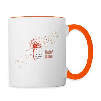 Zwilling BABY BOOM - Tasse zweifarbig - Weiß/Orange - Rechts