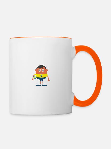 Ballsport - Tasse zweifarbig - Weiß/Orange