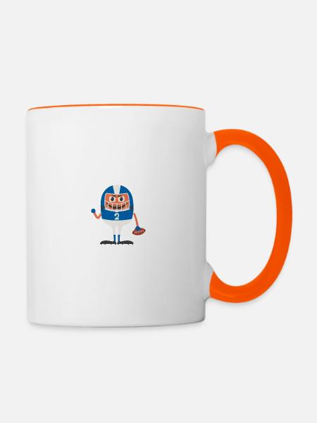 Ballsport - Tasse zweifarbig - Weiß/Orange