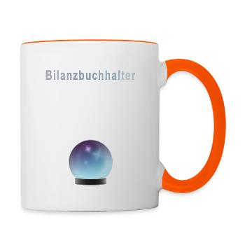 Bilanzbuchhalter - Tasse zweifarbig - Weiß/Orange - Rechts