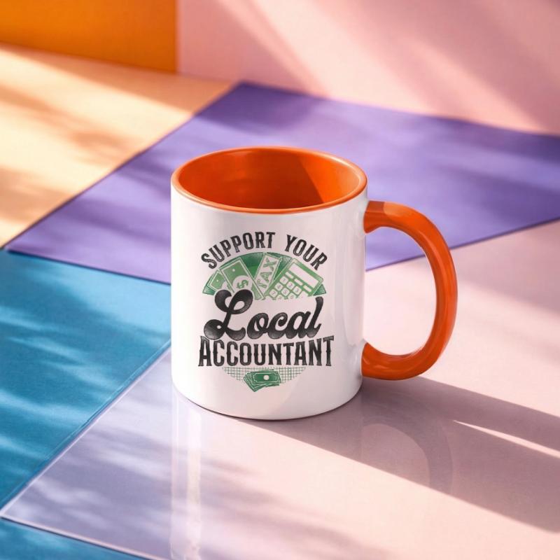 Comptable Comptable Comptable Comptabilité Mug contrasté