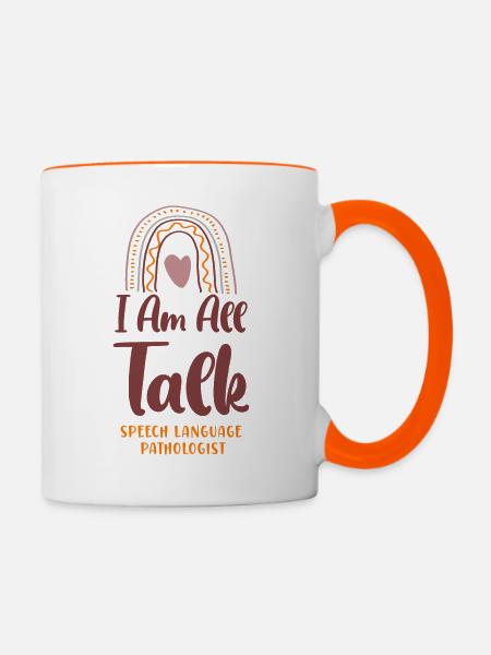 Speech Therapist Therapy Assistant - Tasse zweifarbig - Weiß/Orange