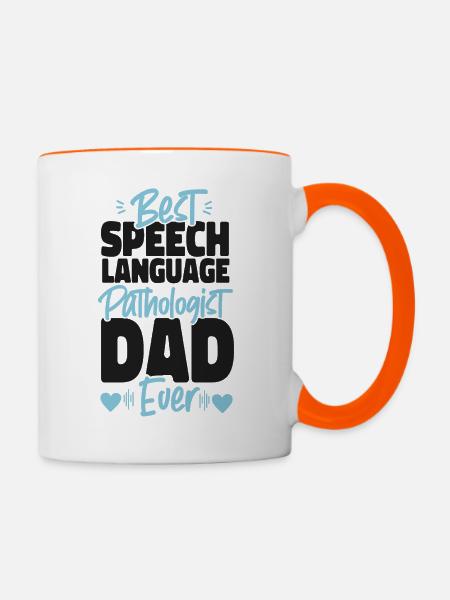 Speech Therapist Therapy Assistant - Tasse zweifarbig - Weiß/Orange