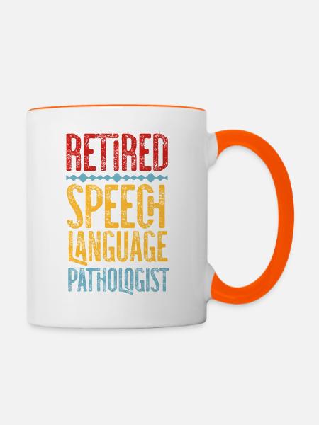 Speech Therapist Therapy Assistant - Tasse zweifarbig - Weiß/Orange