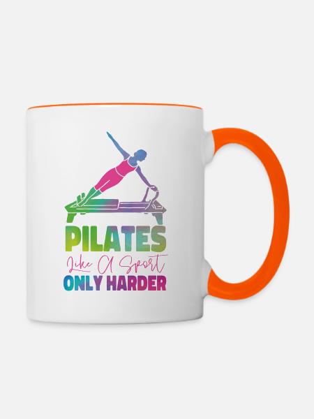 Pilates Instructor Teacher - Tasse zweifarbig - Weiß/Orange