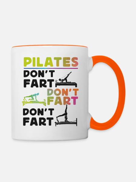 Pilates Instructor Teacher - Tasse zweifarbig - Weiß/Orange