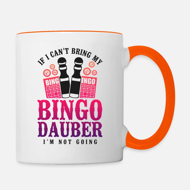 Bingo Player If I Can't Bring My - Contrasting Mug - white/orange