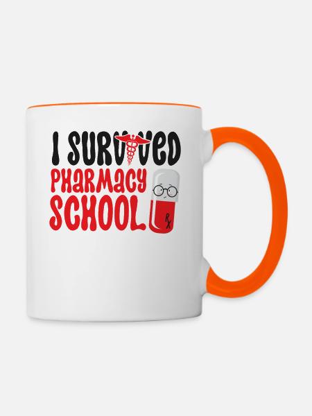 Pharmacy Tech Technician - Tasse zweifarbig - Weiß/Orange