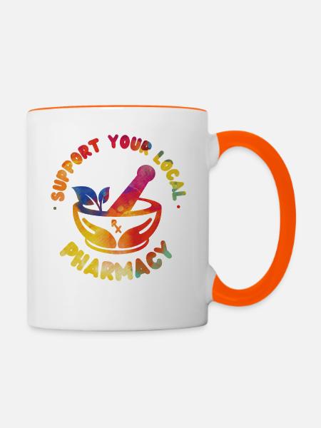 Pharmacy Tech Technician - Tasse zweifarbig - Weiß/Orange