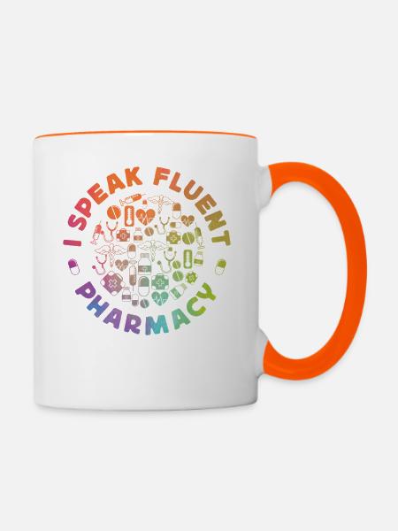 Pharmacy Tech Technician - Tasse zweifarbig - Weiß/Orange