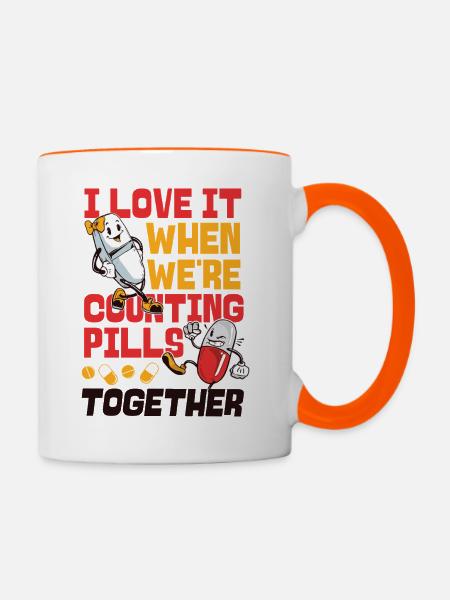 Pharmacy Tech Technician - Tasse zweifarbig - Weiß/Orange