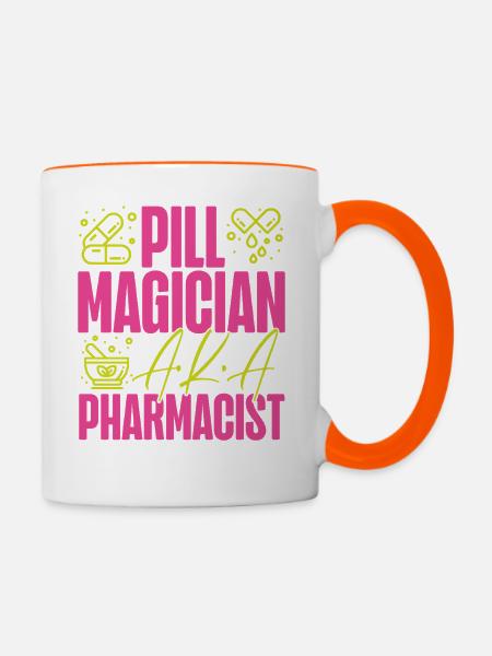 Pharmacy Tech Technician - Tasse zweifarbig - Weiß/Orange