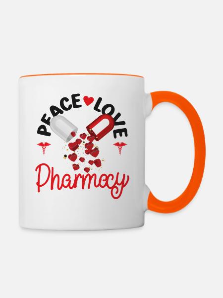 Pharmacy Tech Technician - Tasse zweifarbig - Weiß/Orange