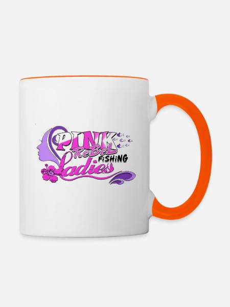 Fischerinnen - Tasse zweifarbig - Weiß/Orange