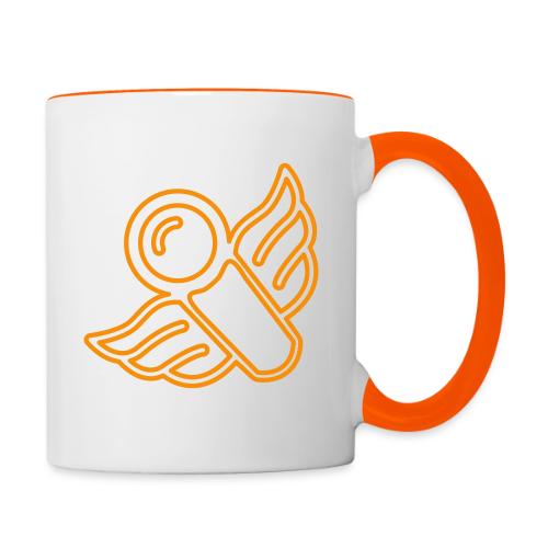 Microphone with wings - Coloured - Contrasting Mug