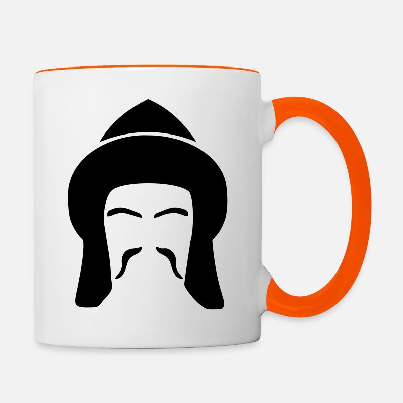 Türk - Mug contrasté - blanc/orange