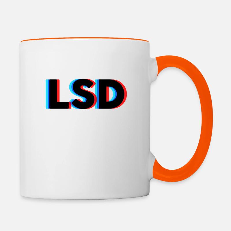LSD - Mug contrasté - blanc/orange