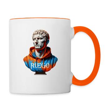 Gaius Iulius Caesar - Tasse zweifarbig - Weiß/Orange - Rechts