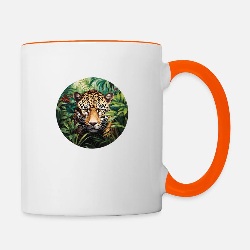 Jaguar - Contrasting Mug - white/orange
