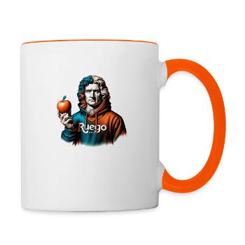 Newton - Mug contrasté - blanc/orange - Droite